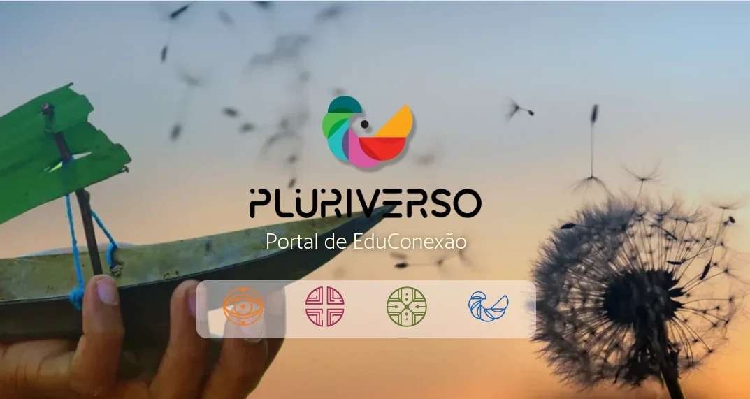 Banner de abertura da plataforma Pluriverso