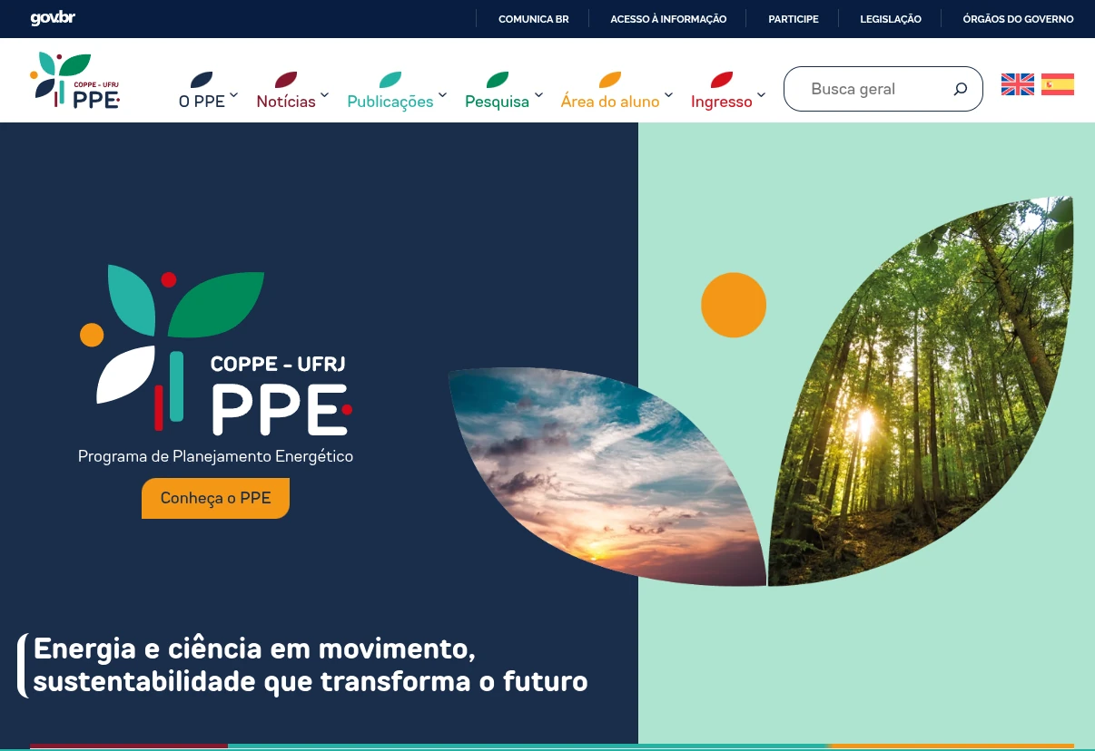 Abertura do site do PPE